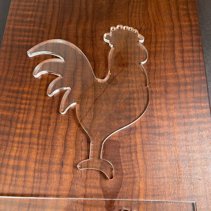 Rooster Acrylic Router Template