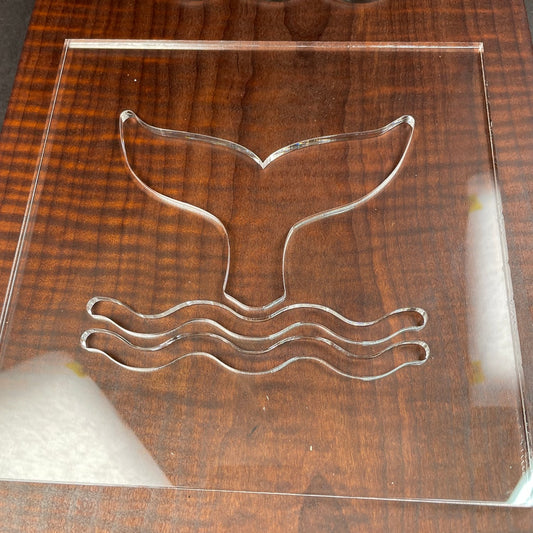Whale Tail Acrylic Router Template