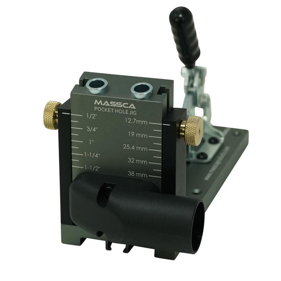 Massca Pro Aluminum Pocket Hole Jig System M1 | Bundle #2