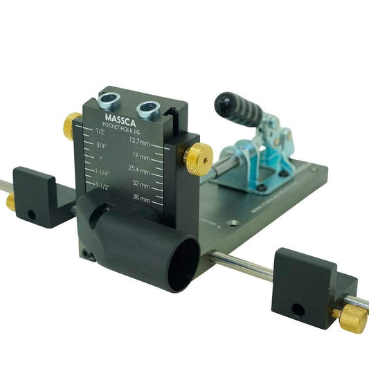 Massca M2 PRO Aluminum Pocket Hole Jig System Bundle