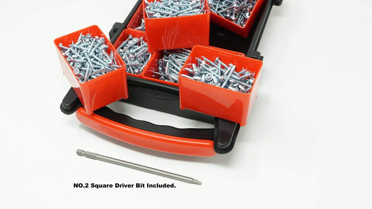 Massca Pocket-Hole Screw Kit 1000 Units | Self Tapping Zinc Plated Screws