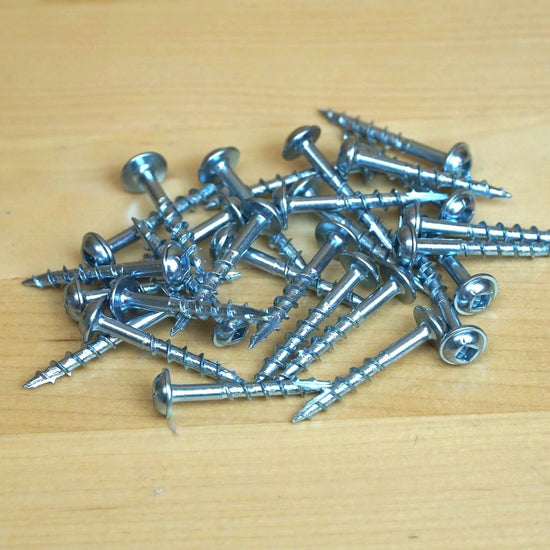 Massca Pocket-Hole Screw Kit 500 Units | Self Tapping Zinc Plated Screws Perfect for Interior Use and DIY Woodworking Projects and includes fine thread screws and coarse thread screws