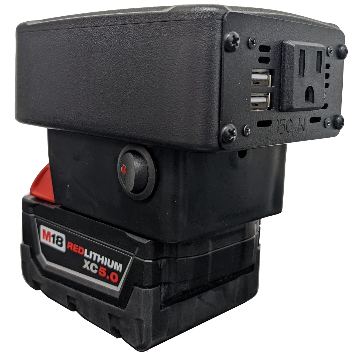 For Milwaukee Makita Bosch Dewalt Battery Power Inverter 150-200W Supply  110V