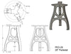 28" Cast Aluminum Pedestal Base (Eiffel) 5 Pack