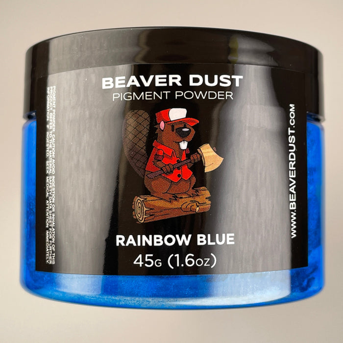 Rainbow Blue Beaver Dust Mica Pigments
