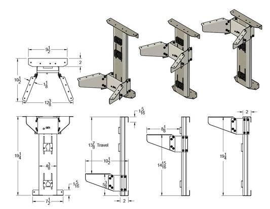 Touch Release Sewing Machine Air Lift (4 Pack)