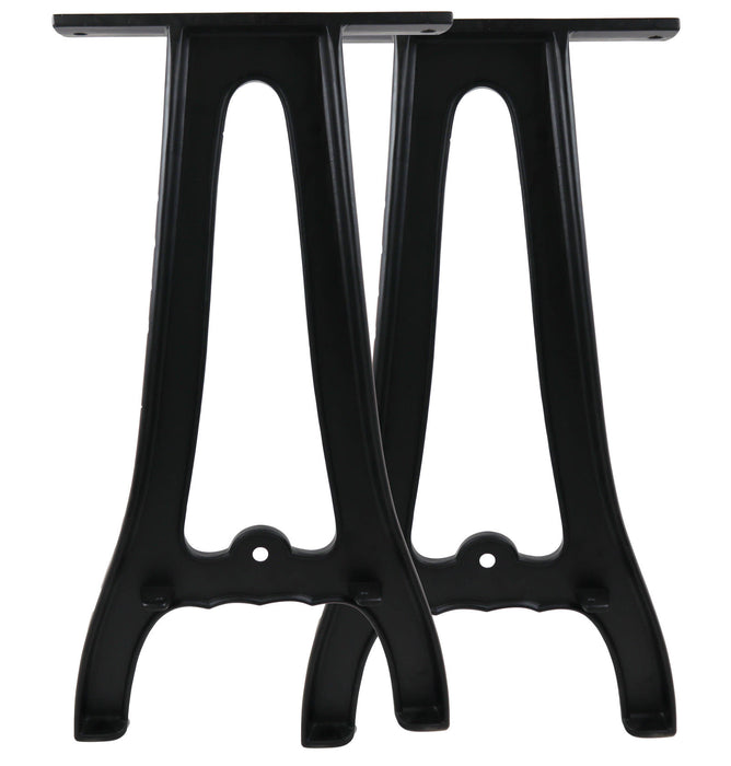 28" Cast Aluminum Narrow Table Legs (Sutton), Set of 2