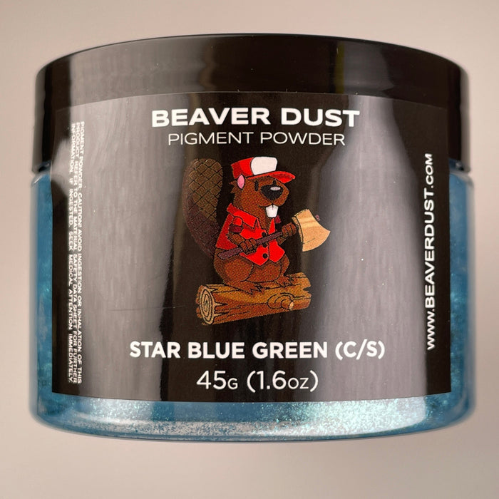 Star Blue Green (Color Shift) Beaver Dust Mica Pigments