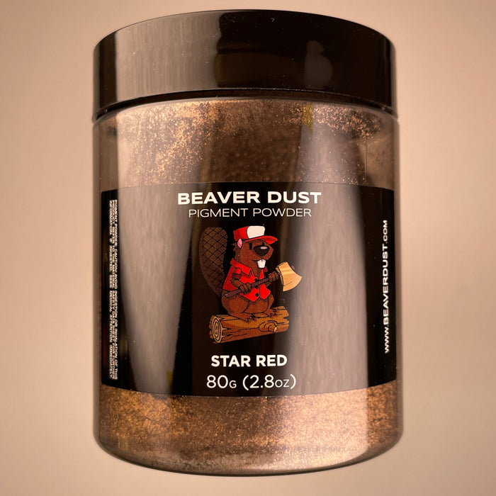 Star Red Beaver Dust Mica Pigments