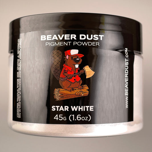 Star White Beaver Dust Mica Pigments