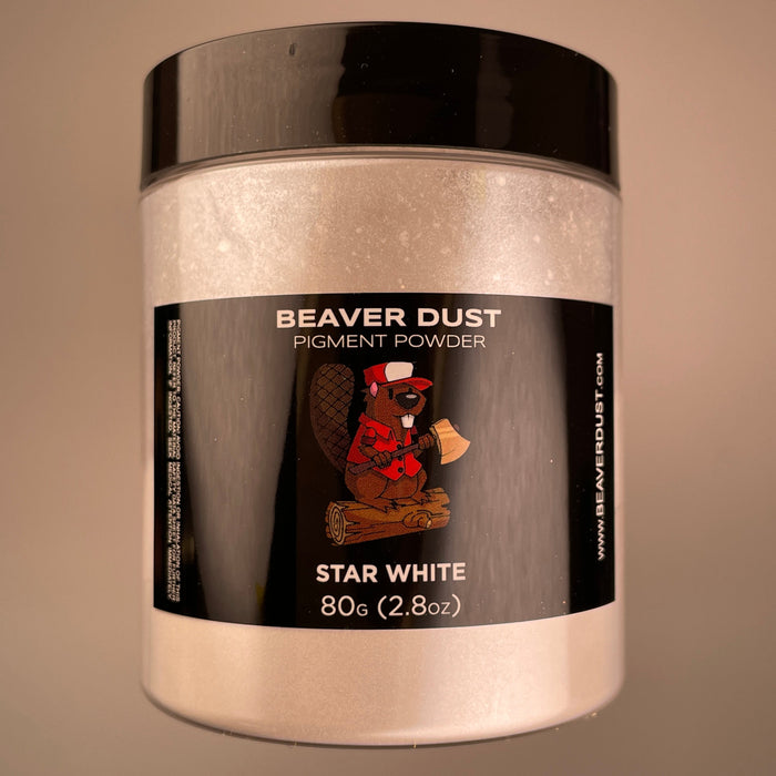 Star White Beaver Dust Mica Pigments