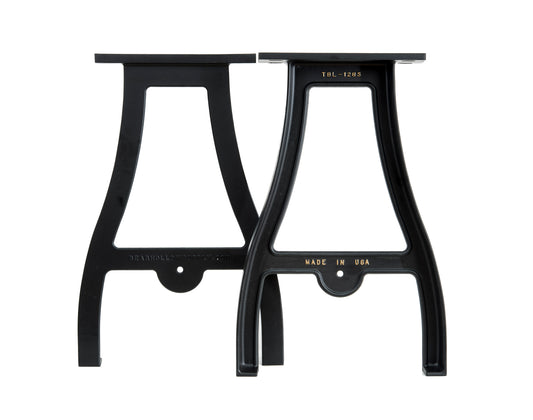 28" Narrow Cast Aluminum Table Legs (Camden), Set of 2