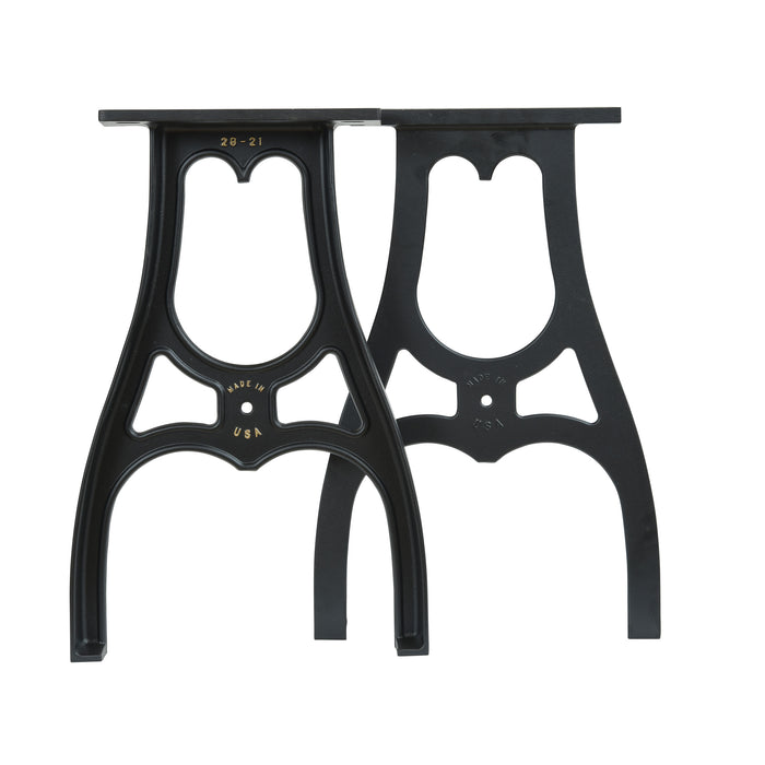 28" Narrow Cast Aluminum Table Legs (Michael), Set of 2