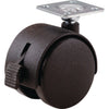 Black Nylon Twin Wheel casters W/Hood