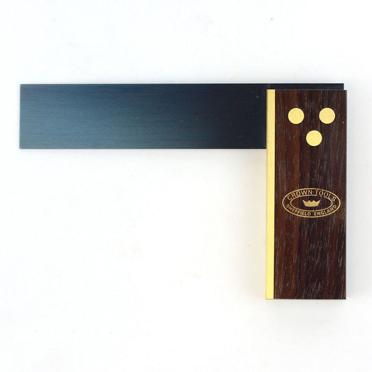 CROWN TOOLS 124 4 INCH TRY SQUARE, ROSEWOOD