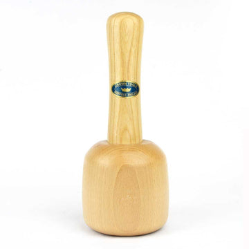 CROWN TOOLS 104 LACQUERED FINISH 18 OZ ROUND WOODCARVERS MALLET