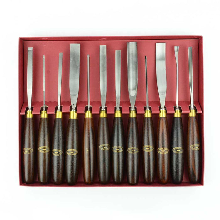 CROWN TOOLS 2241 12 PIECES WOODCARVING SET