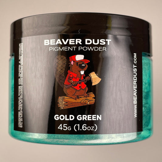 Gold Green Beaver Dust Mica Pigments