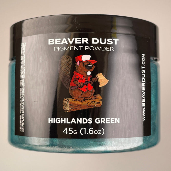 Highlands Green Beaver Dust Mica Pigments