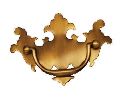 Chippendale Solid Brass Drawer Pulls 2 1/4" x 3 3/16"