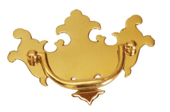 Chippendale Solid Brass Drawer Pulls 2 1/4" x 3 3/16"