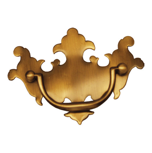 Chippendale Solid Brass Drawer Pulls 3 3/8" x 4 1/2"