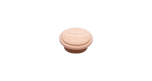 Wood II Oval unfinished Pull Knob