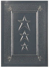 Pie Safe Tin 3 Star Embossed panel