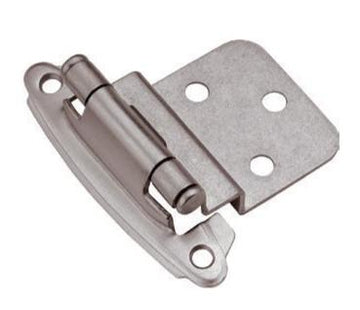 Satin Nickel 3/8" Inset Self Closing Hinge
