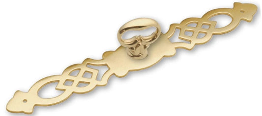 Solid Brass Backplate W/ Mock Key