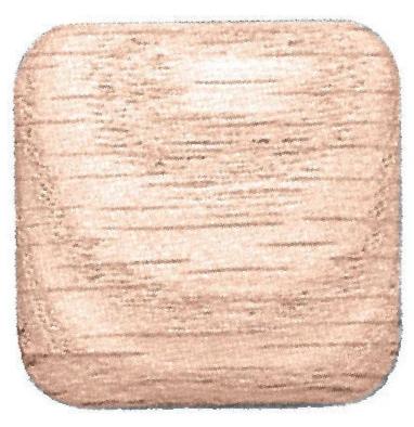 Wood Knobs 1-1/2" Square