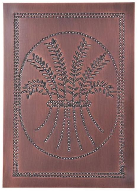 Pie Safe Tin Wheat panel