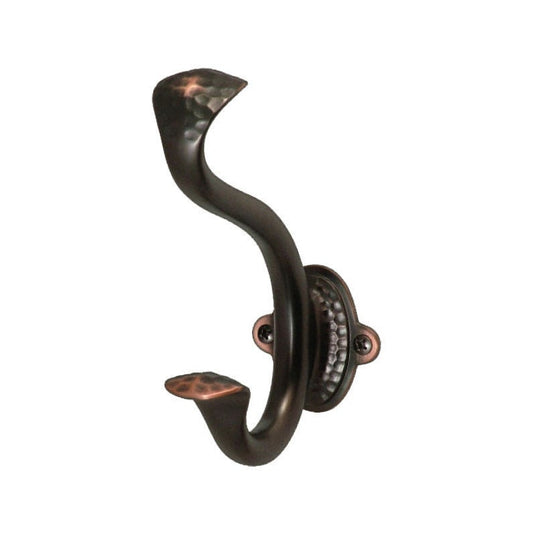 Stylish Craftsman coat, backpack, hat, or jacket Hooks Black Iron, Windover Antique, and Oil-Rubbed Bronze Highlight Belwith Products