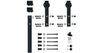 Mini Sliding Barn Door Hardware kit for furniture