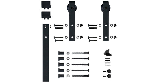 Mini Sliding Barn Door Hardware kit for furniture