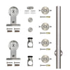 European Sliding Barn Door Hardware kit