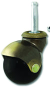 Polished Brass Roller Wheels by Functional Hardware