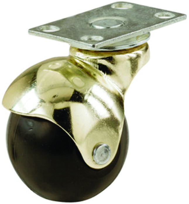 Polished Brass Roller Wheels by Functional Hardware