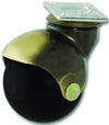 Polished Brass Roller Wheels by Functional Hardware