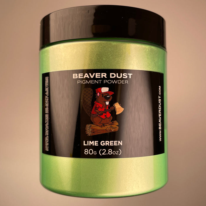Lime Green Beaver Dust Mica Pigments