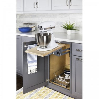 Mixer-lifter. If you have a large mixer, this is ideal! The outlet is built  in to the cabinet- ju…