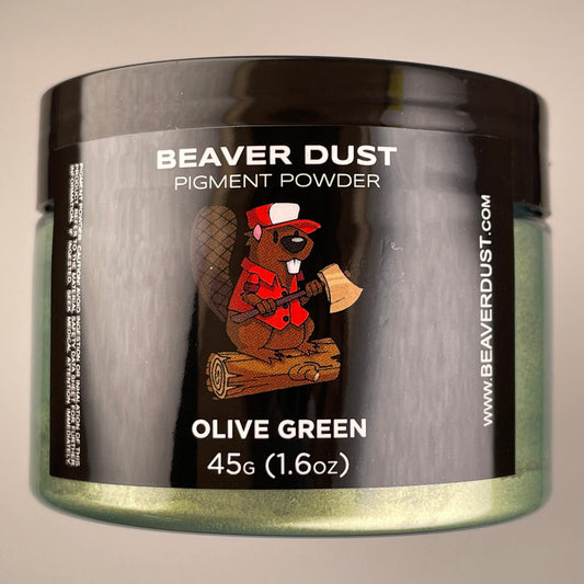 Olive Green Beaver Dust Mica Pigments