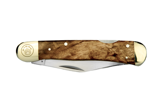 SARGE NICKELBACK BURL - MAPLE BURL LOCK BACK FOLDER