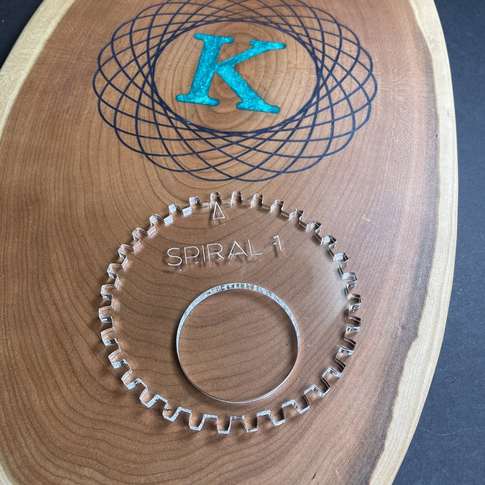Spiral Art Template Set Acrylic Router Template — Bear Hollow Supply