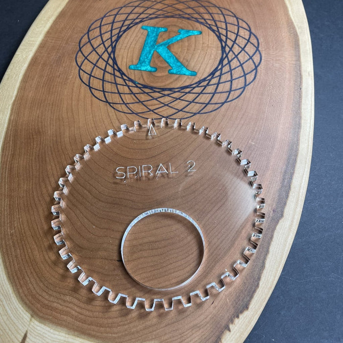 Spiral Art Template Set Acrylic Router Template — Bear Hollow Supply