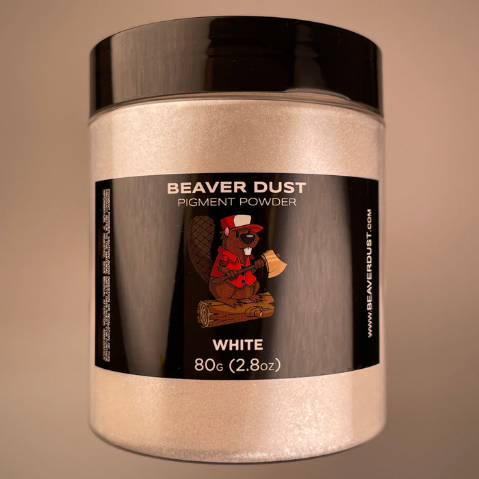 White Beaver Dust Mica Pigments